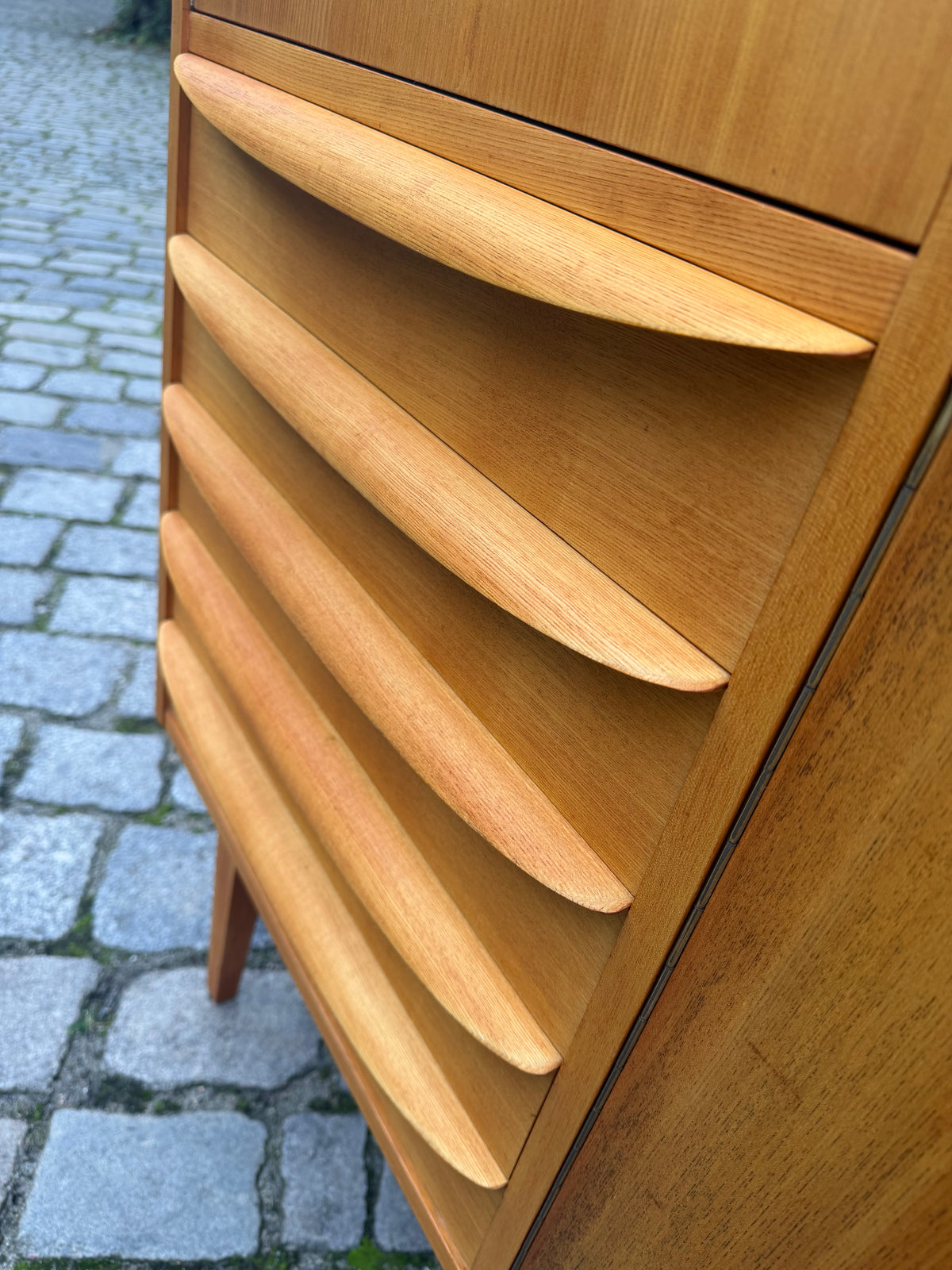 Highboard Typ 602/G Esche von Franz Ehrlich für Hellerau