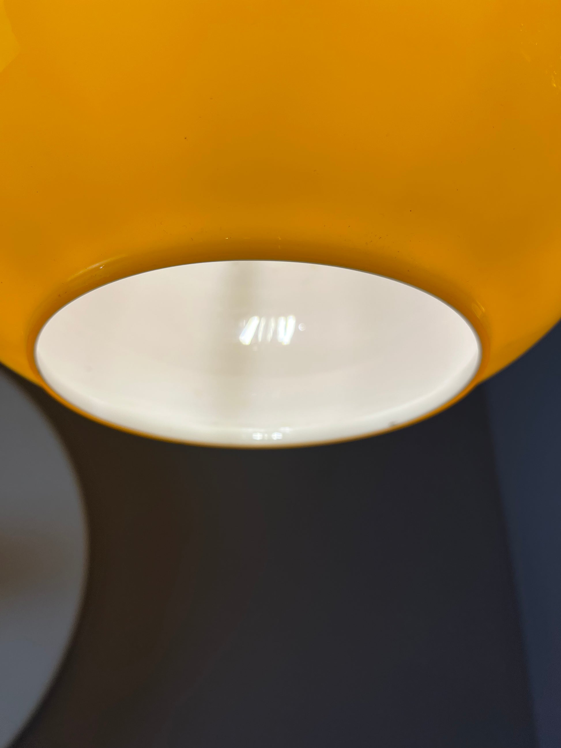Hängelampe gelb Glas