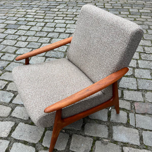 Sessel beige Teak aus Dänemark