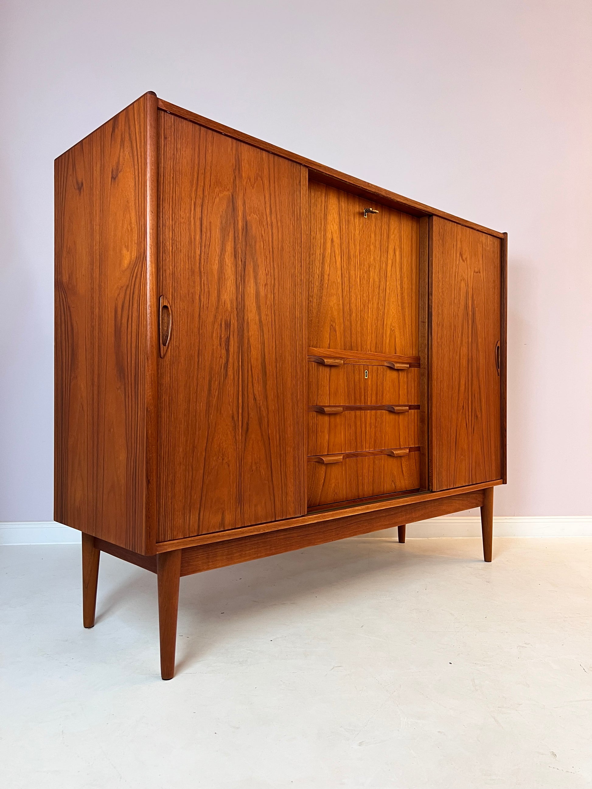 Highboard Teak von Tibergaard aus Dänemark