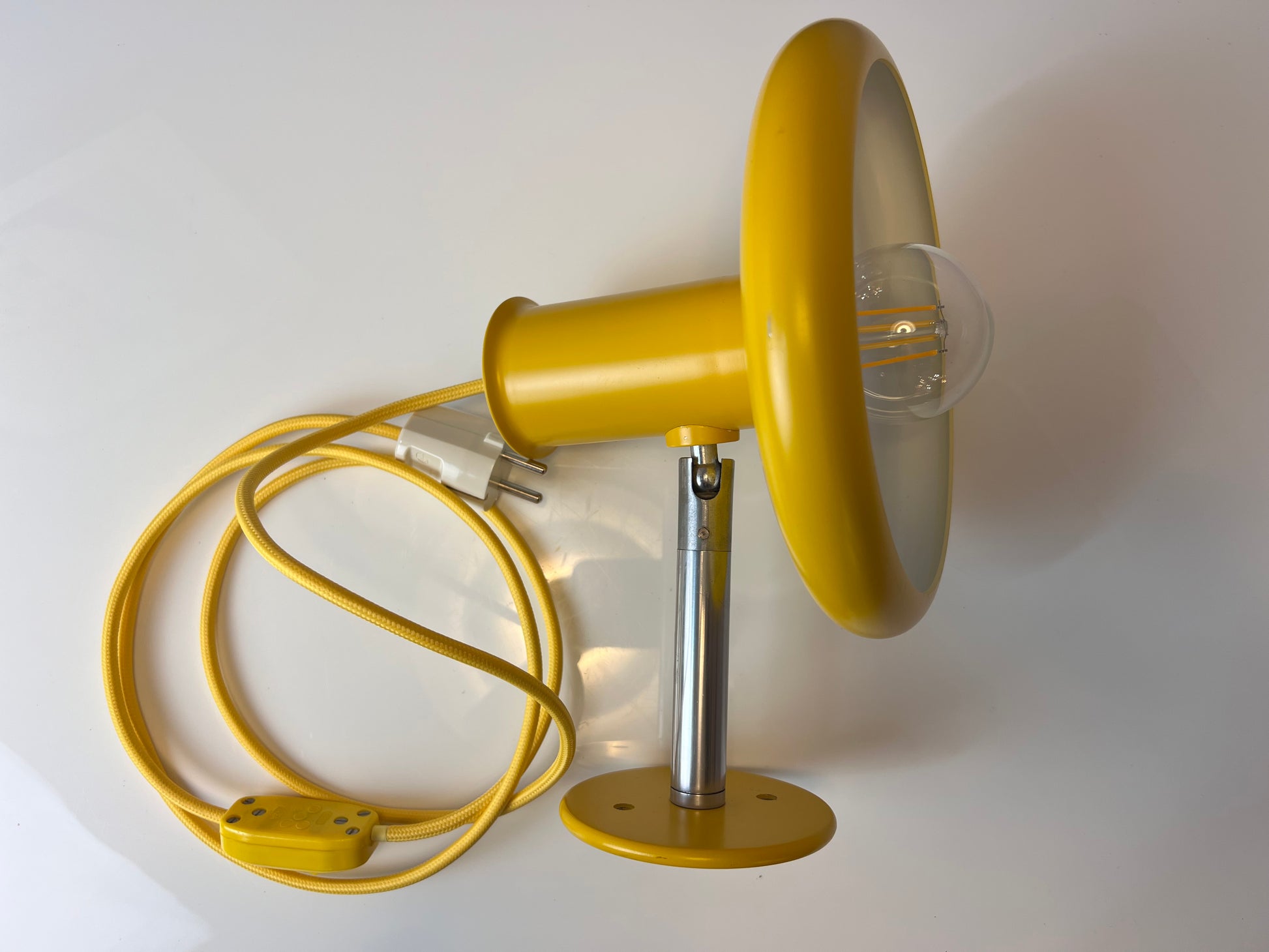 Wandlampe Optima gelb von Hans Due für Fog & Mørup