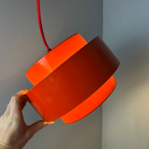Lamellenlampe Juno rot von Jo Hammerborg für Fog & Mørup