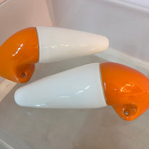 Set: 2x Wandlampe Modell 6035 orange von Sigvard Bernadotte für Ifö