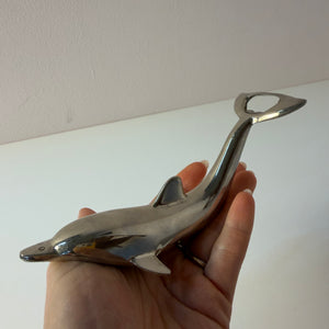 Flaschenöffner Delfin silber aus Dänemark