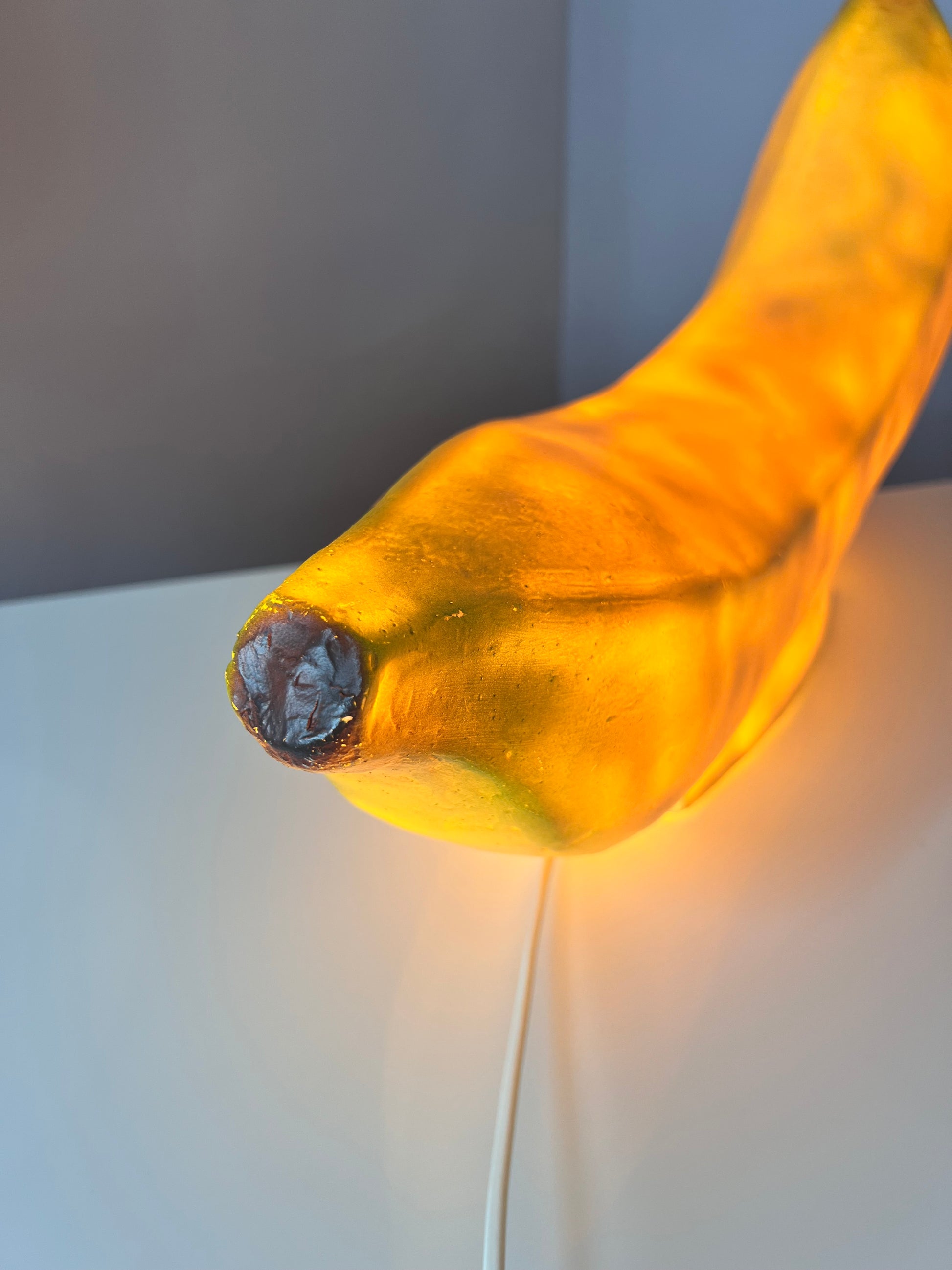 Tischlampe Popart Banane von Heico 70er West Germany