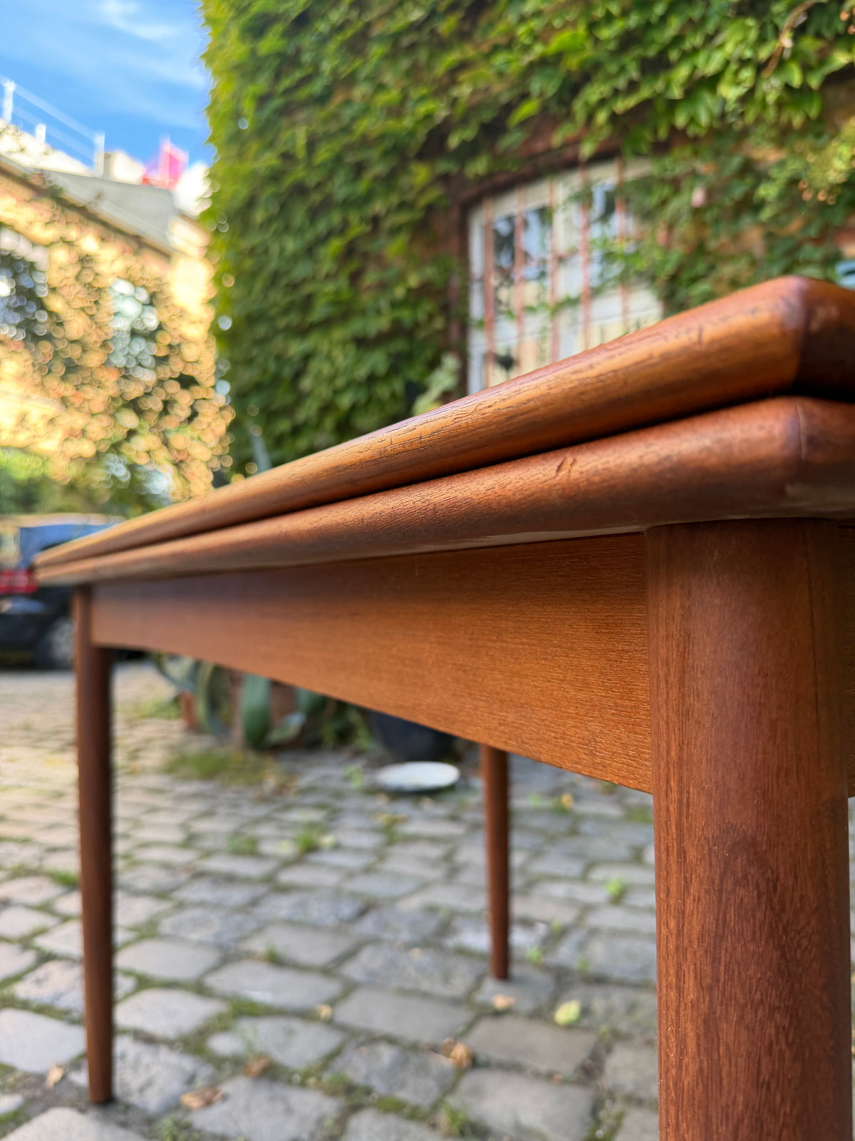 Ausziehbarer Esstisch Teak aus Dänemark