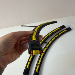 Set: 3x Kleiderbügel schwarz gelb