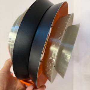 Lamellenlampe Trava silber schwarz orange von Carl Thore für Granhaga