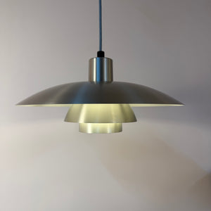 Lamellenlampe PH4/3 silber gebürstet von Poul Henningsen für Louis Poulsen