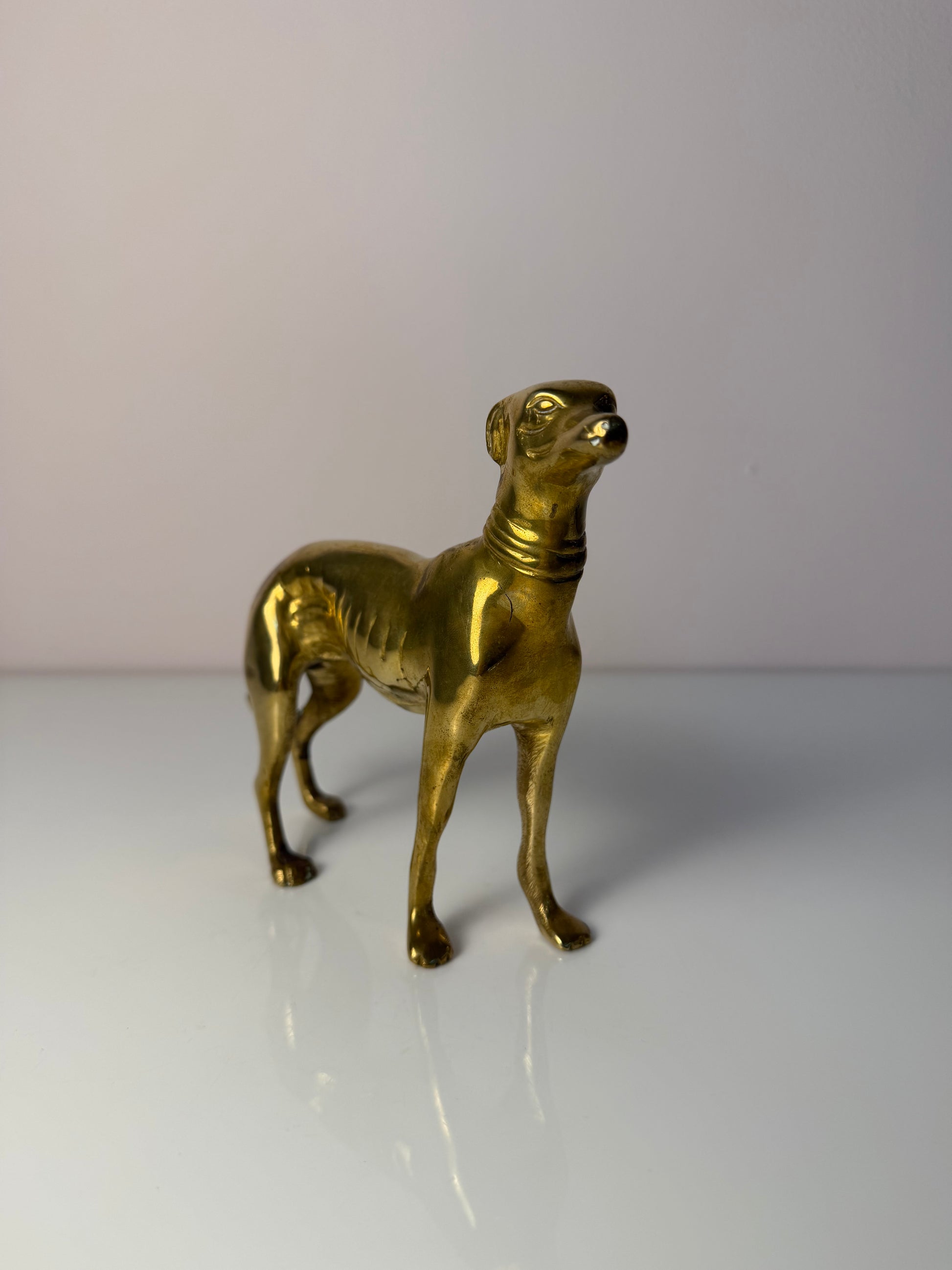 Set: 2 Windhunde Messing aus Dänemark
