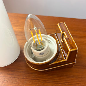 Wandlampe Modell 6080 braun von Sigvard Bernadotte für Ifö