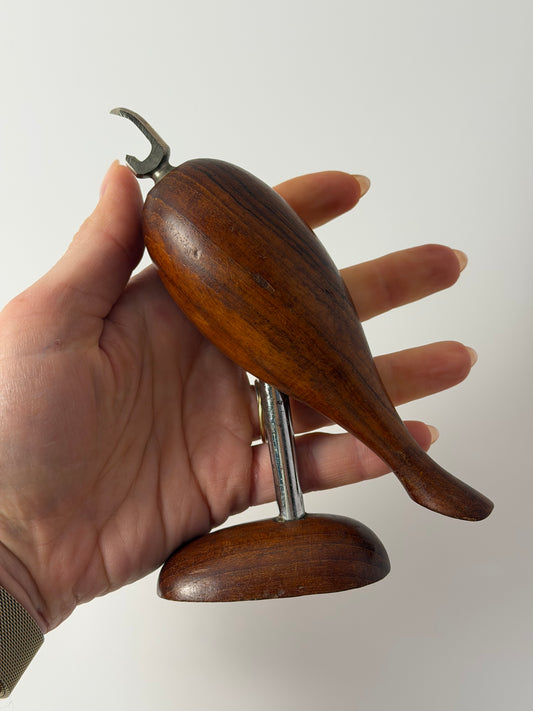 Flaschenöffner Vogel Teak