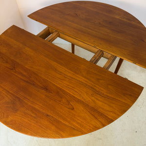 Runder Esstisch Modell 311 Teak von Peter Hvidt & Orla Mølgaard-Nielsen für Søborg Møbelfabrik