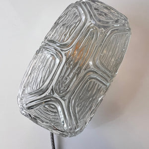 Wandlampe Strukturglas mit Kabel