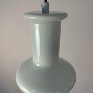Hängelampe weiß glänzend Glas von Lyskær