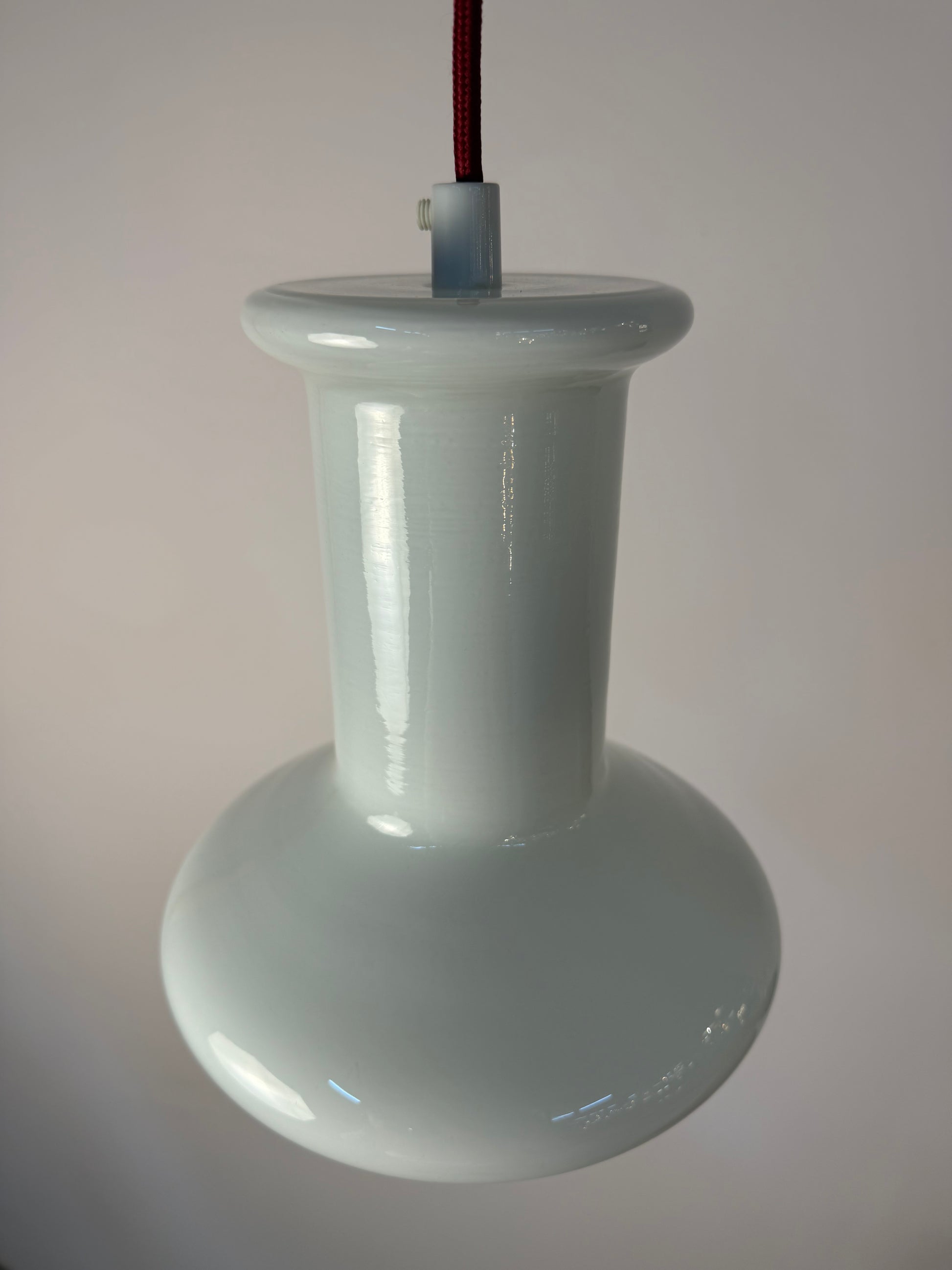 Hängelampe weiß glänzend Glas von Lyskær