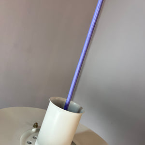 Lamellenlampe weiß lila von Formlight