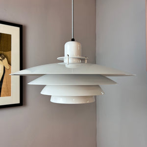 Lamellenlampe weiß Hochglanz