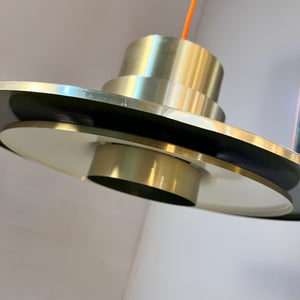 Lamellenlampe Trava grün orange von Carl Thore für Granhaga