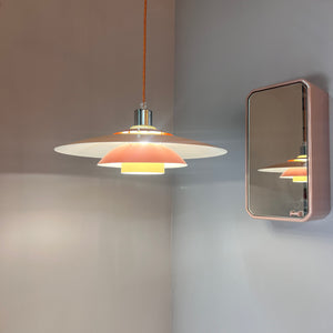 Lamellenlampe neu lackiert peach