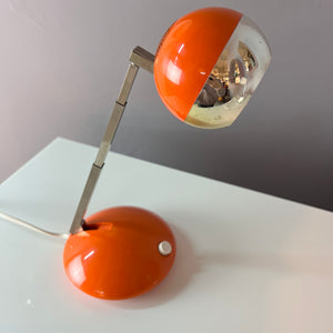 Schreibtischlampe orange mit Teleskoparm von Eichhoff Werke