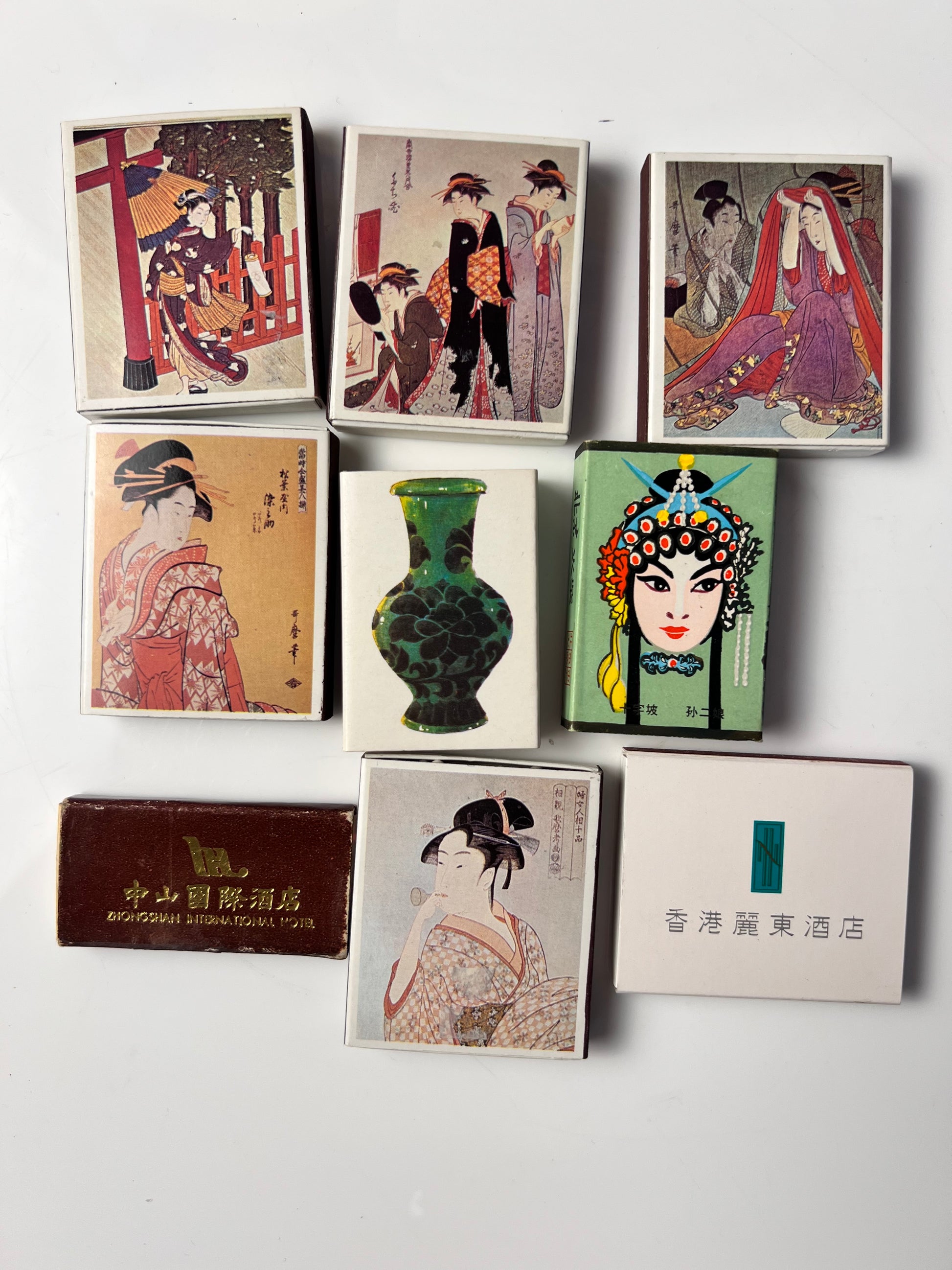 Set: Vintage Streichhölzer Asien