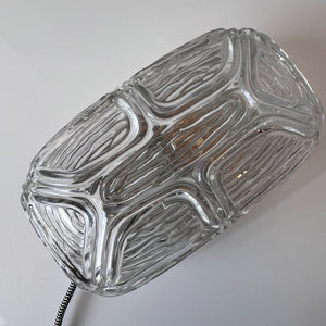 Wandlampe Strukturglas mit Kabel