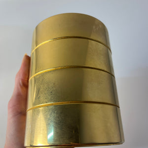Kerzenständer Messing Rauchglas von FÖHL