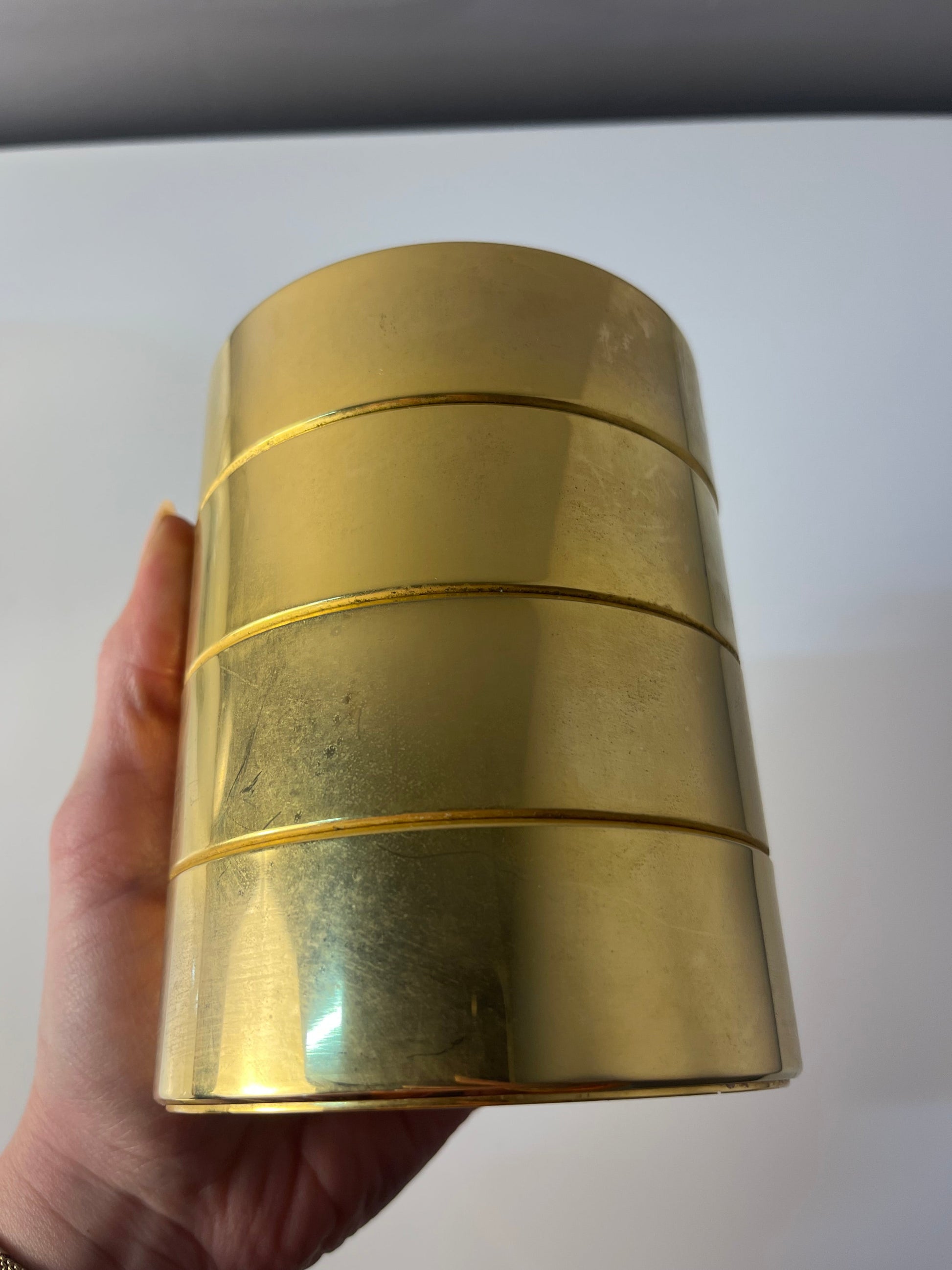 Kerzenständer Messing Rauchglas von FÖHL