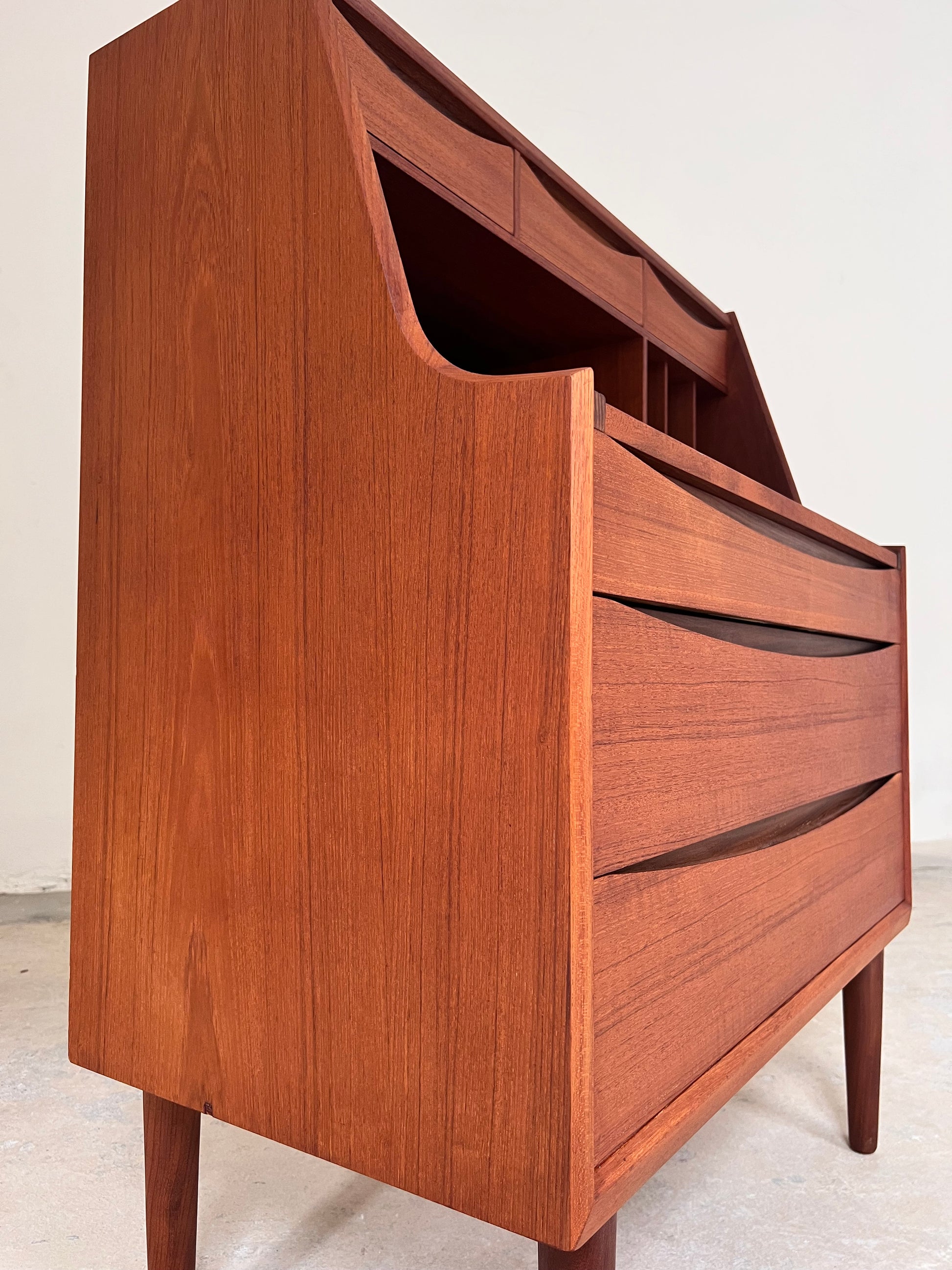 Sekretär Teak mit Schminktisch & Spiegel aus Dänemark