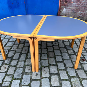 Halbrunder Esstisch grau Buche von Rud Thygesen & Johnny Sørensen für Farstrup