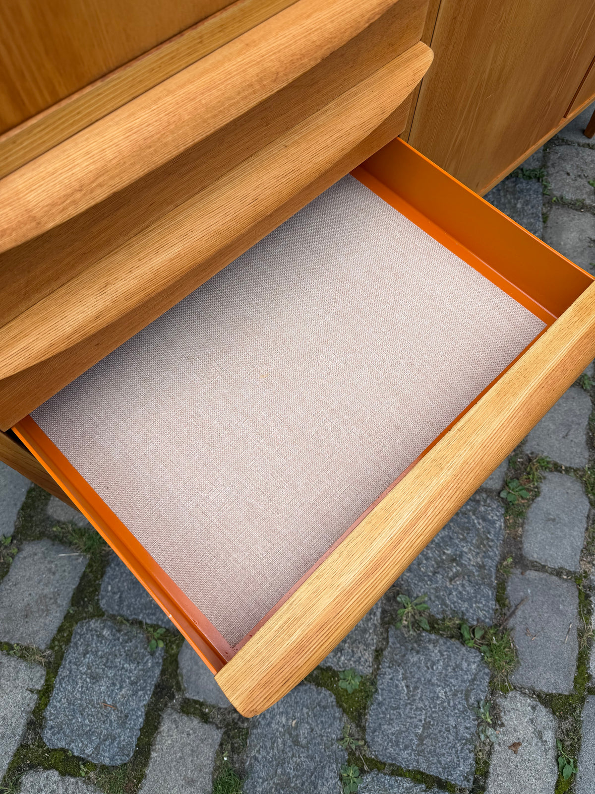 Highboard Typ 602/G Esche von Franz Ehrlich für Hellerau
