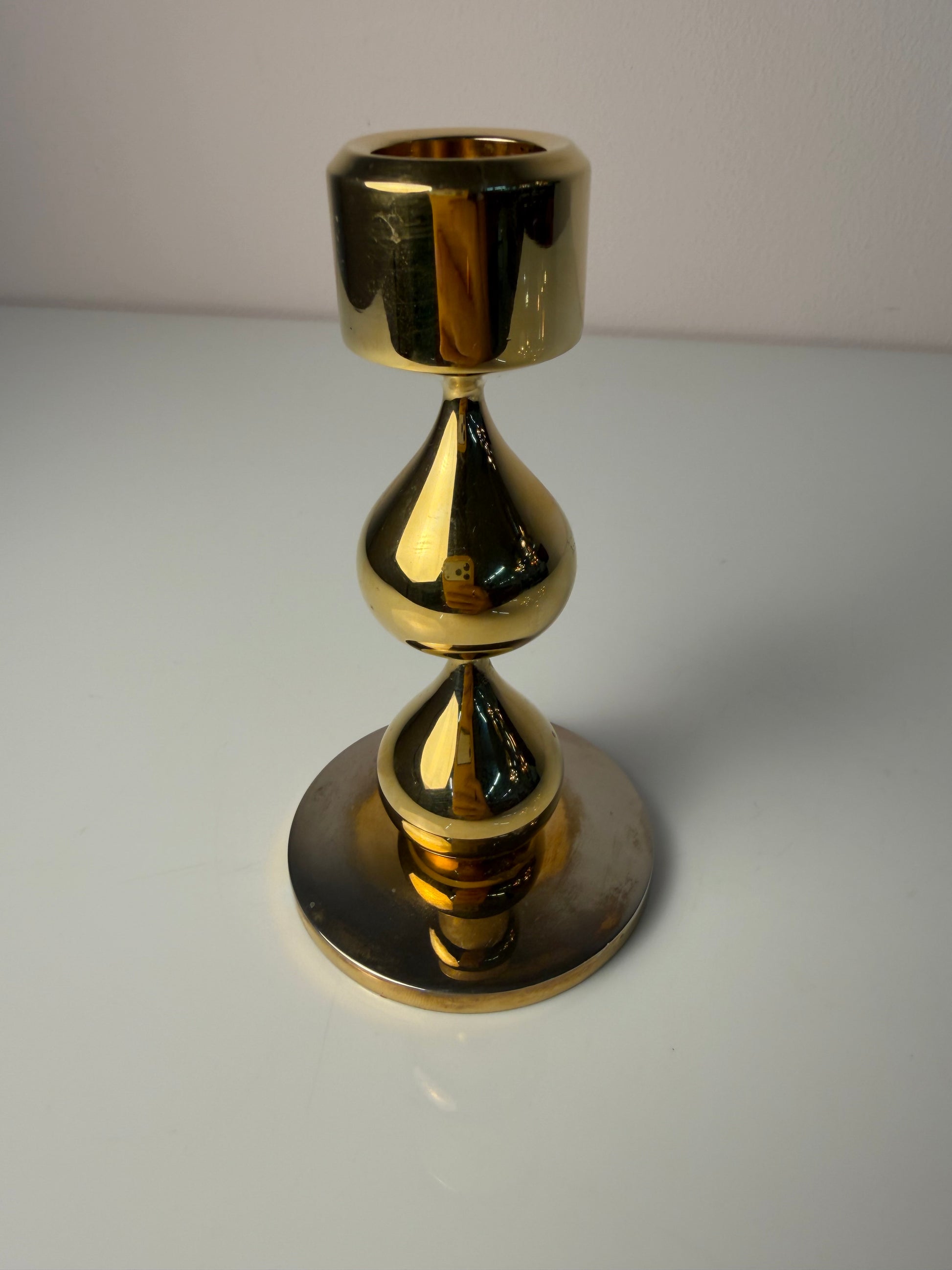 Kerzenständer 24 Karat vergoldet von Hugo Asmussen für Asmussen Design