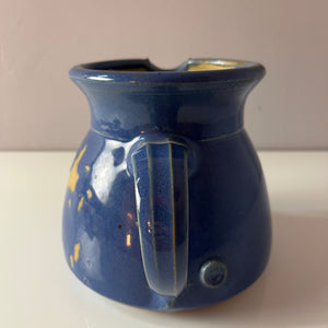 Teekanne blau Keramik