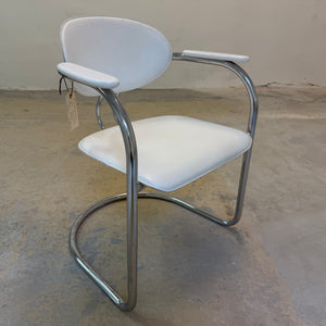 Freischwinger weiß Chrom von Effezeta