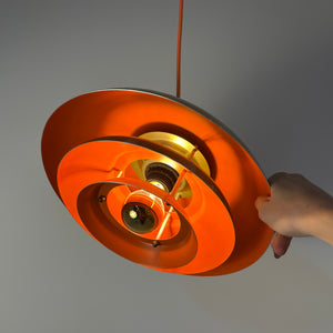 Lamellenlampe gold orange aus Dänemark