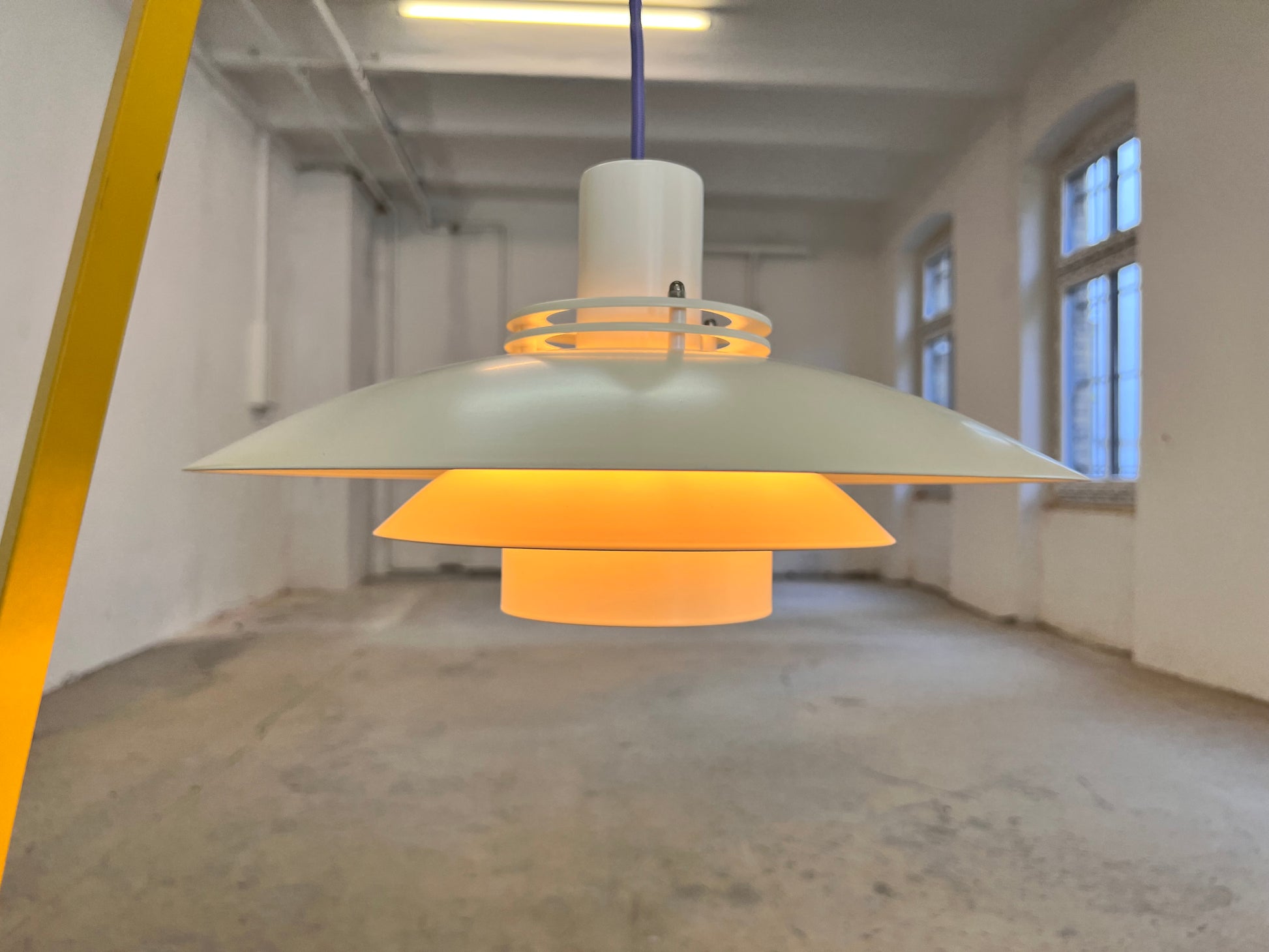 Lamellenlampe Modell Leto cremeweiß von Top Lamper