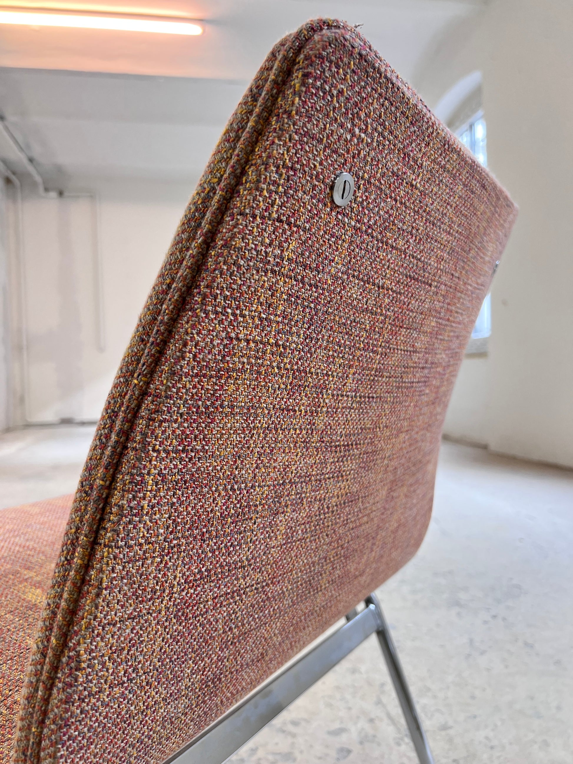 Sessel Lufthavnsstol orange Chrom von Anden Arkitekt für Duba Møbelindustri