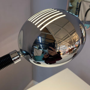 Tischlampe Gooseneck Chrom schwarz von Herda