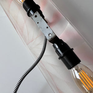 Wandlampe rosa Kunststoff