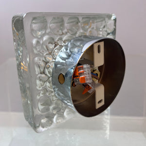 Wandlampe Ice Cube Glas Chrom