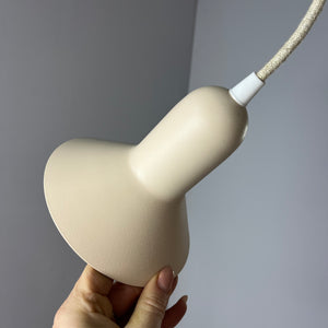 Hängelampe creme orange neu lackiert