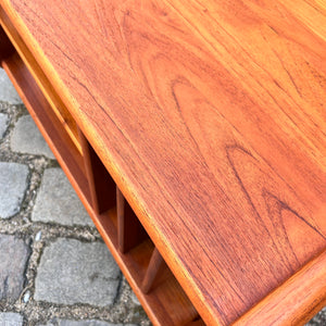 Rollwagen für Schallplatten Teak aus Dänemark