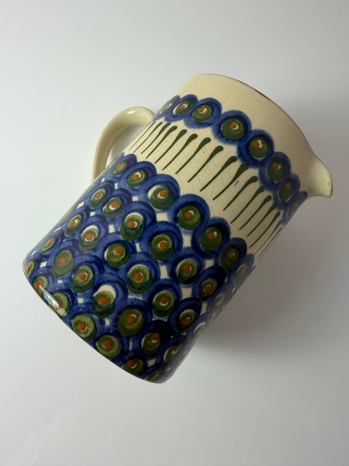 Krug blau gemustert von Bunzlauer Keramik