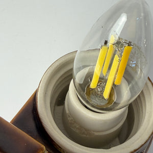 Wandlampe Modell 6080 braun von Sigvard Bernadotte für Ifö