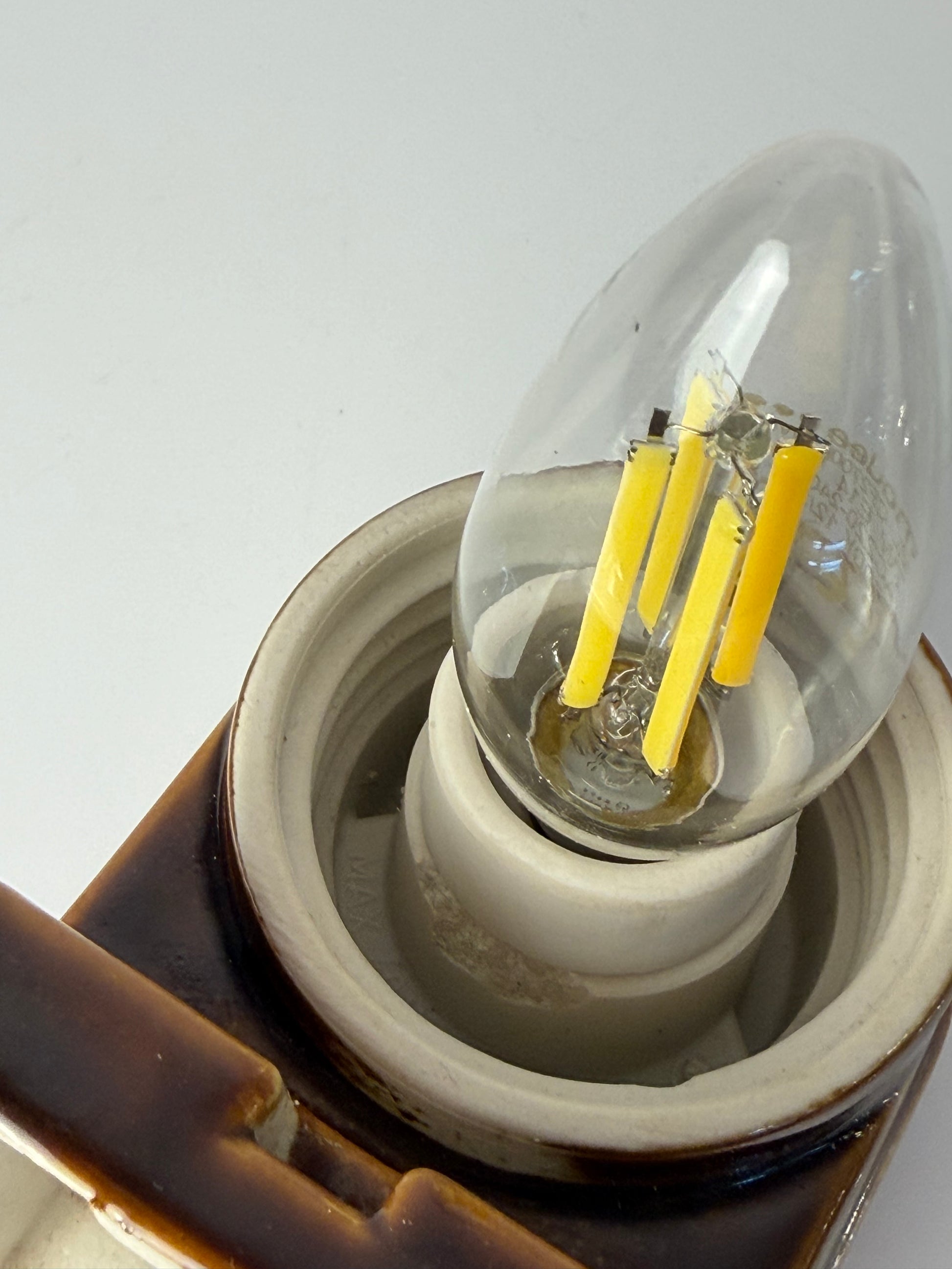 Wandlampe Modell 6080 braun von Sigvard Bernadotte für Ifö