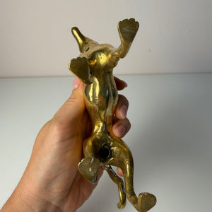 Set: 2 Windhunde Messing aus Dänemark