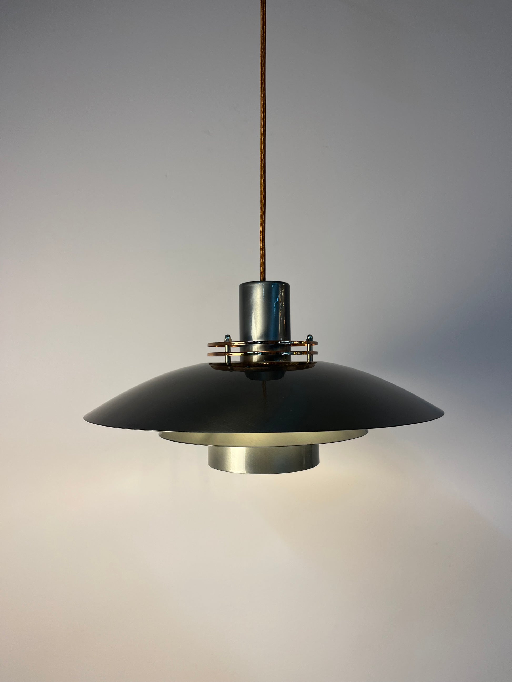 Kleine Lamellenlampe Leto silber kupfer von Top Lamper