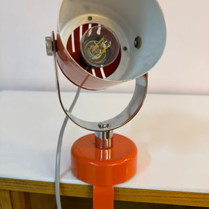 Klemmlampe / Wandlampe Combi Lux orange Chrom von Stanislav Indra für Lidokov Boskovice