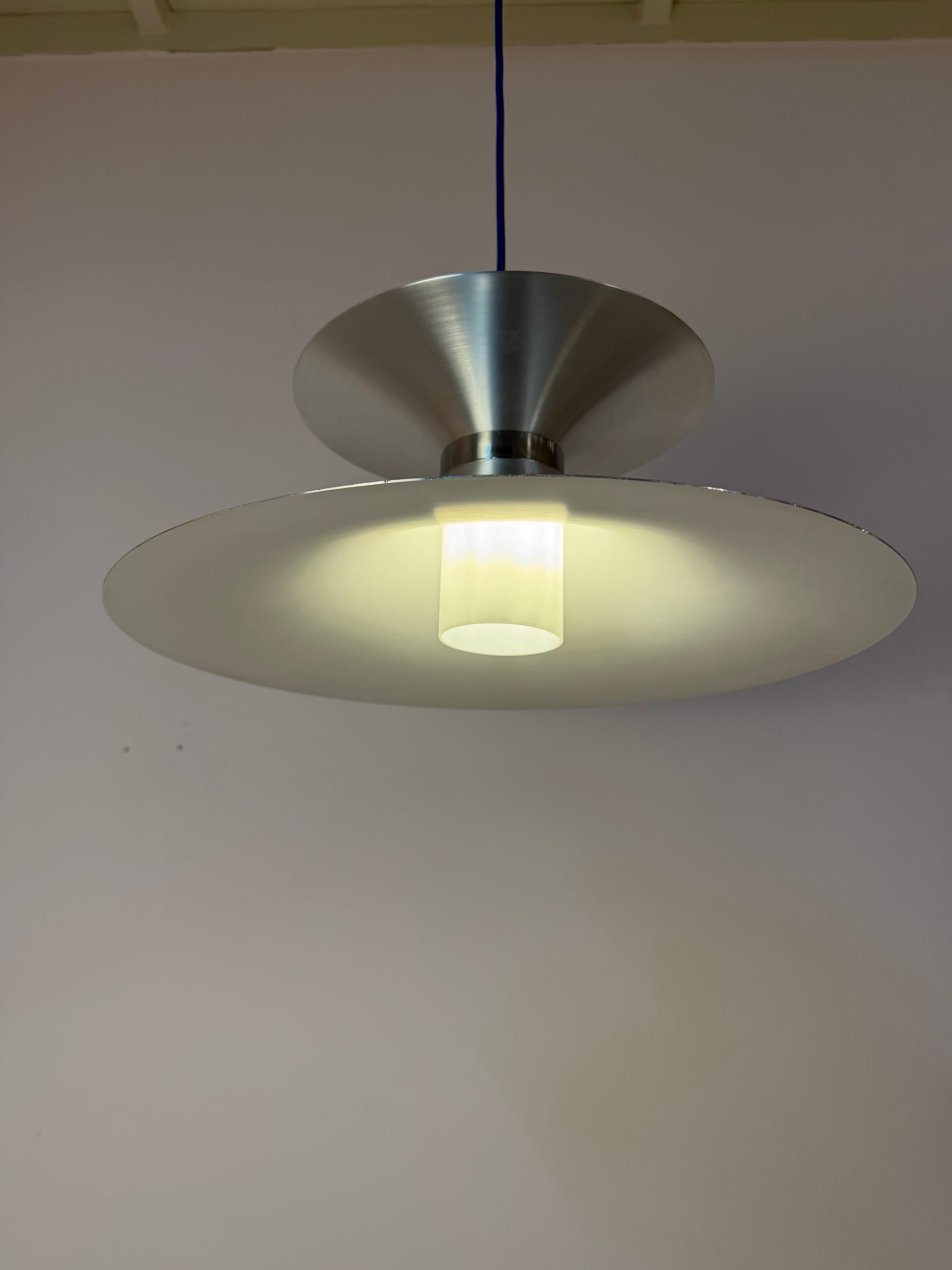 Lamellenlampe silber aus Dänemark